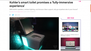 Kohler’s smart toilet