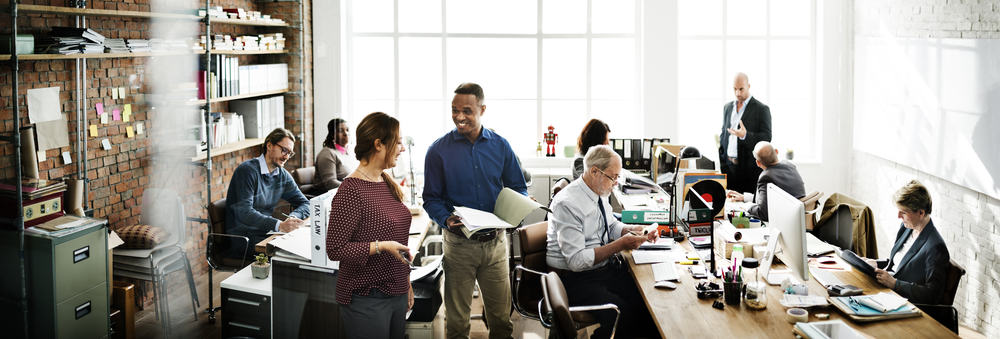Line Managers in office