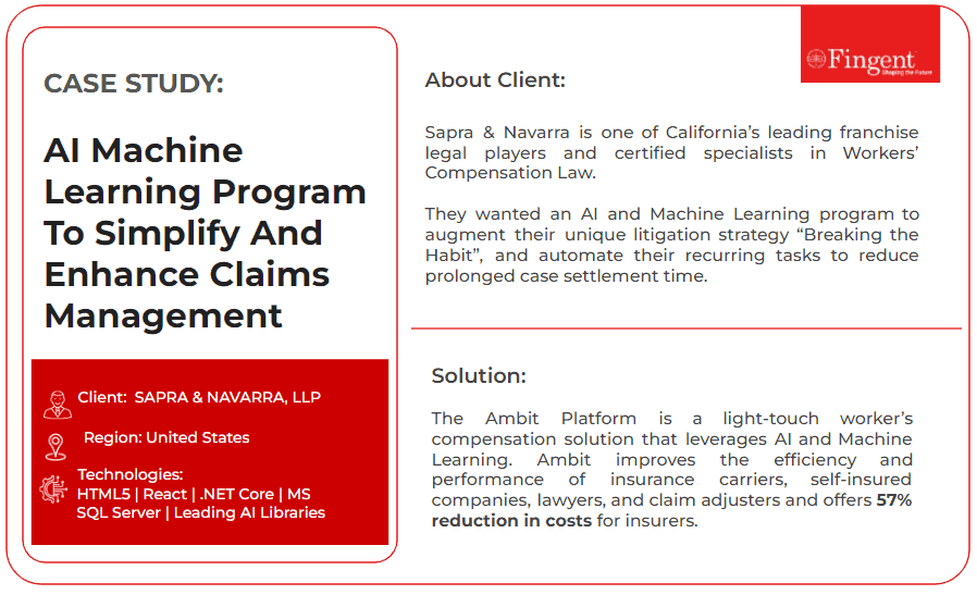AI ML program to simplify and enhance claims management